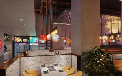 现代火锅店3D模型下载